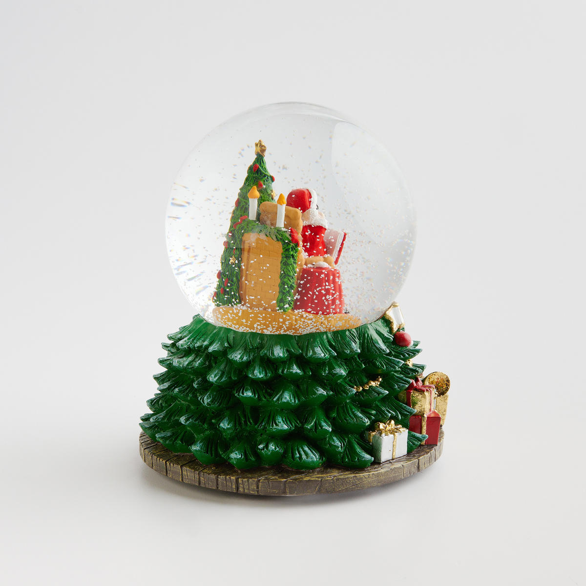 SCHNEEBALL Mit Spieluhr Frostington - Grün, Glas (15/17/15cm) - home&you