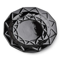 DINNERTELLER Adel Schwarz 24/24/2 cm Keramik - Schwarz, Keramik (24cm) - Mondex