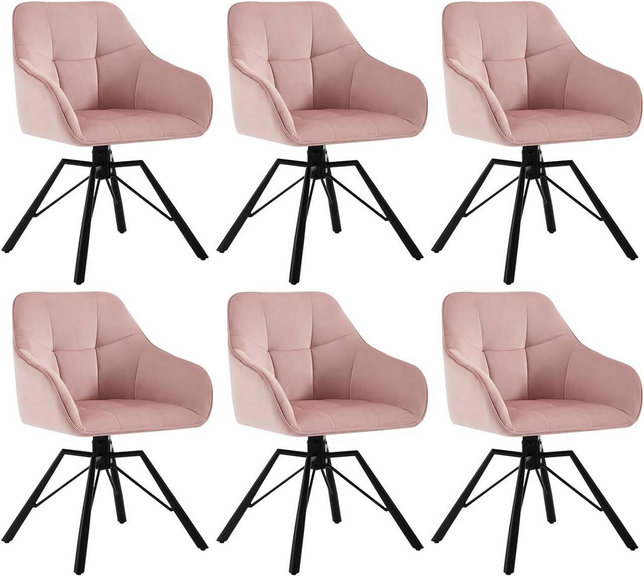 Woltu Armlehnstuhl Rosa 57x82.5x54 cm