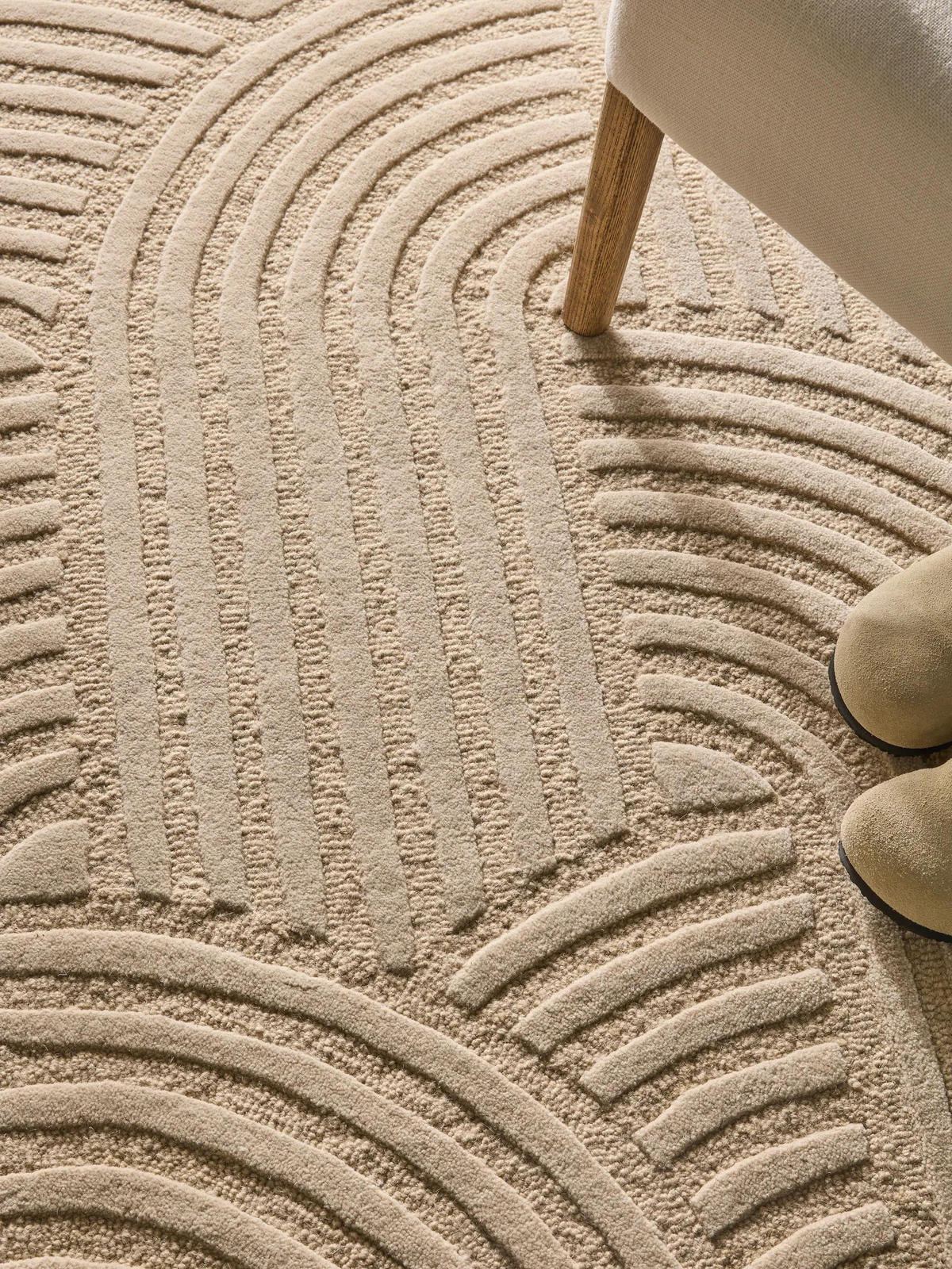 VOLNENA preproga Nuria Bež 120x170 cm - bež, tekstil/naravni materiali (120/170cm) - benuta Pure