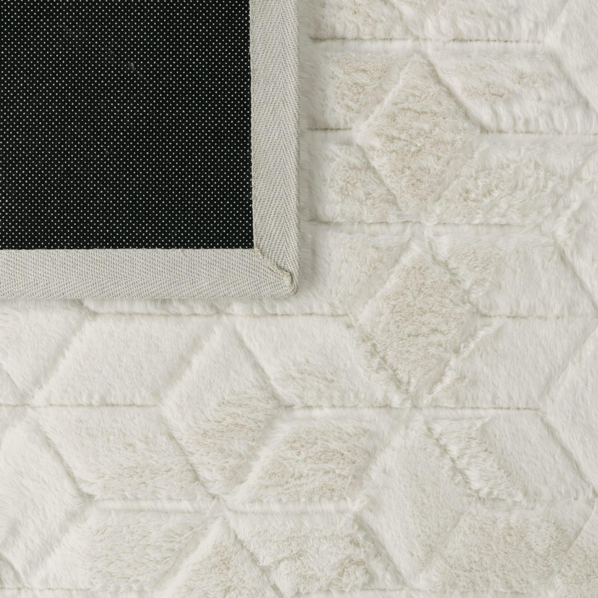 HOCHFLORTEPPICH Skandinavisch Creme 120 x 160 cm - Creme, Kunststoff (120/160cm) - TT Home