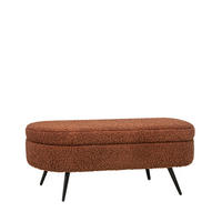 BANK Jelen Terrakotta / Orange 100 cm x 46 cm - Terracotta, Textil (100/46/36cm)