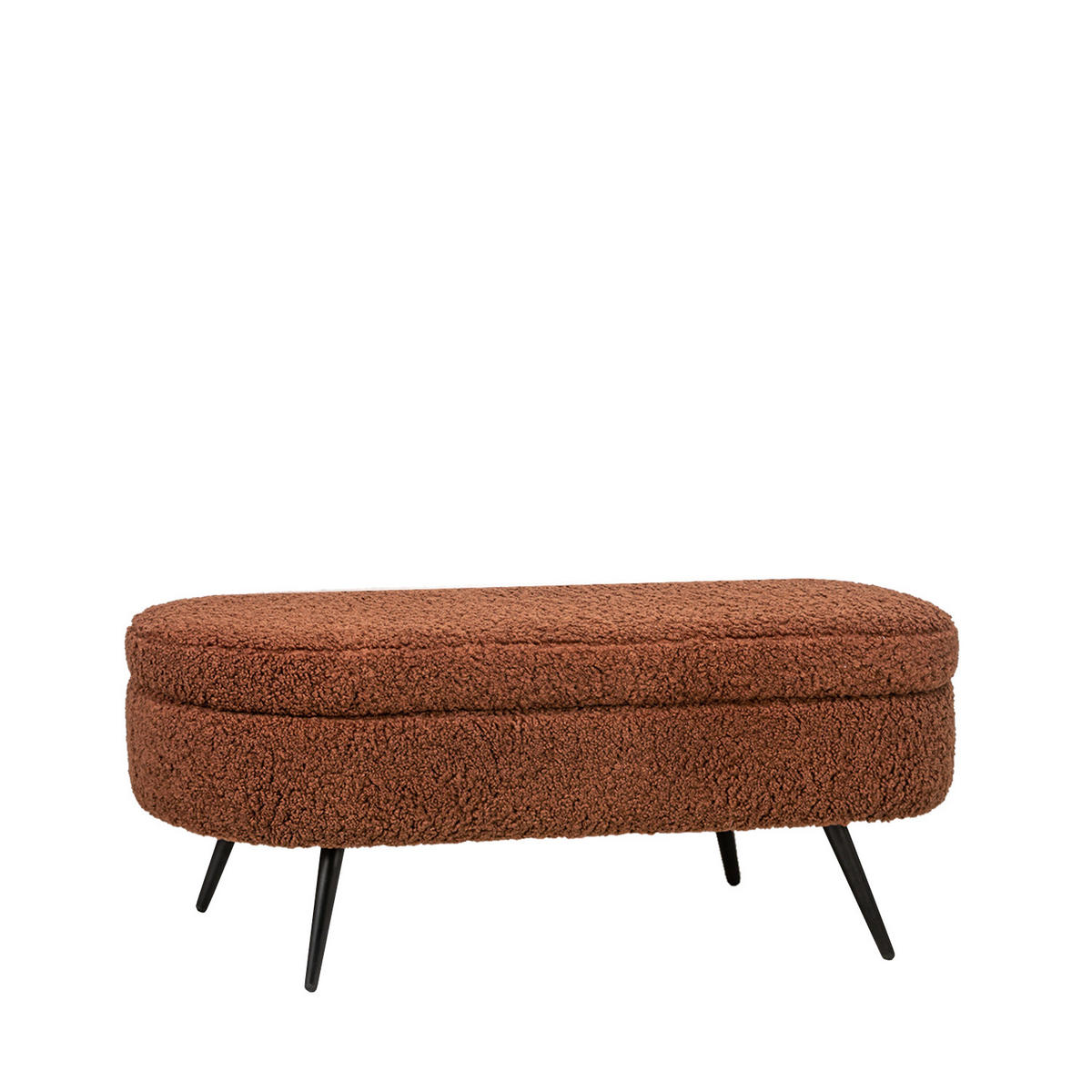 BANK Jelen Terrakotta / Orange 100 cm x 46 cm - Terracotta, Textil (100/46/36cm)