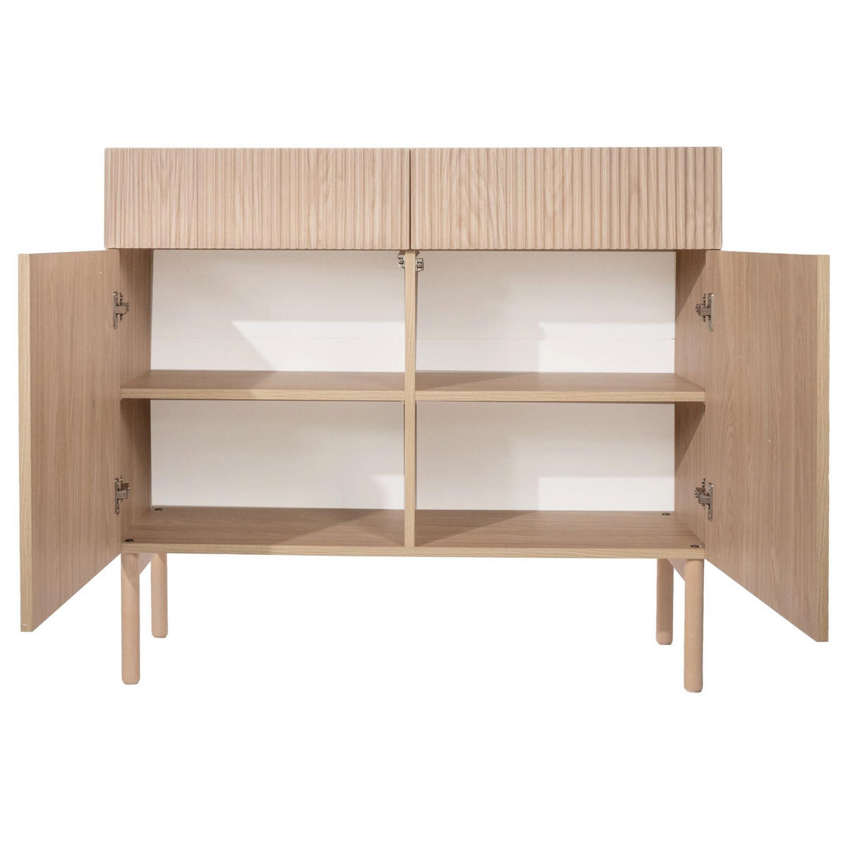KOMODA Nolie dekor duba 100 cm - farba duba, drevo/kompozitné drevo (100/90.6/38cm) - Selsey