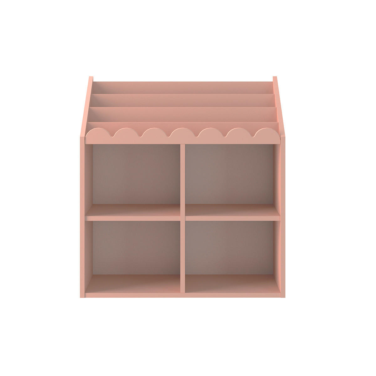 BÜCHERREGAL Book Nook Rose - Pink, Holzwerkstoff (71/76/33cm) - Petits-meubles