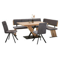 ECKBANKGRUPPE Modern Dolorita für 6 Personen Dekor Artisan Eiche/Grau - Eiche Artisan/Grau, Kunststoff (205/87/155cm) - 58aufmkessel