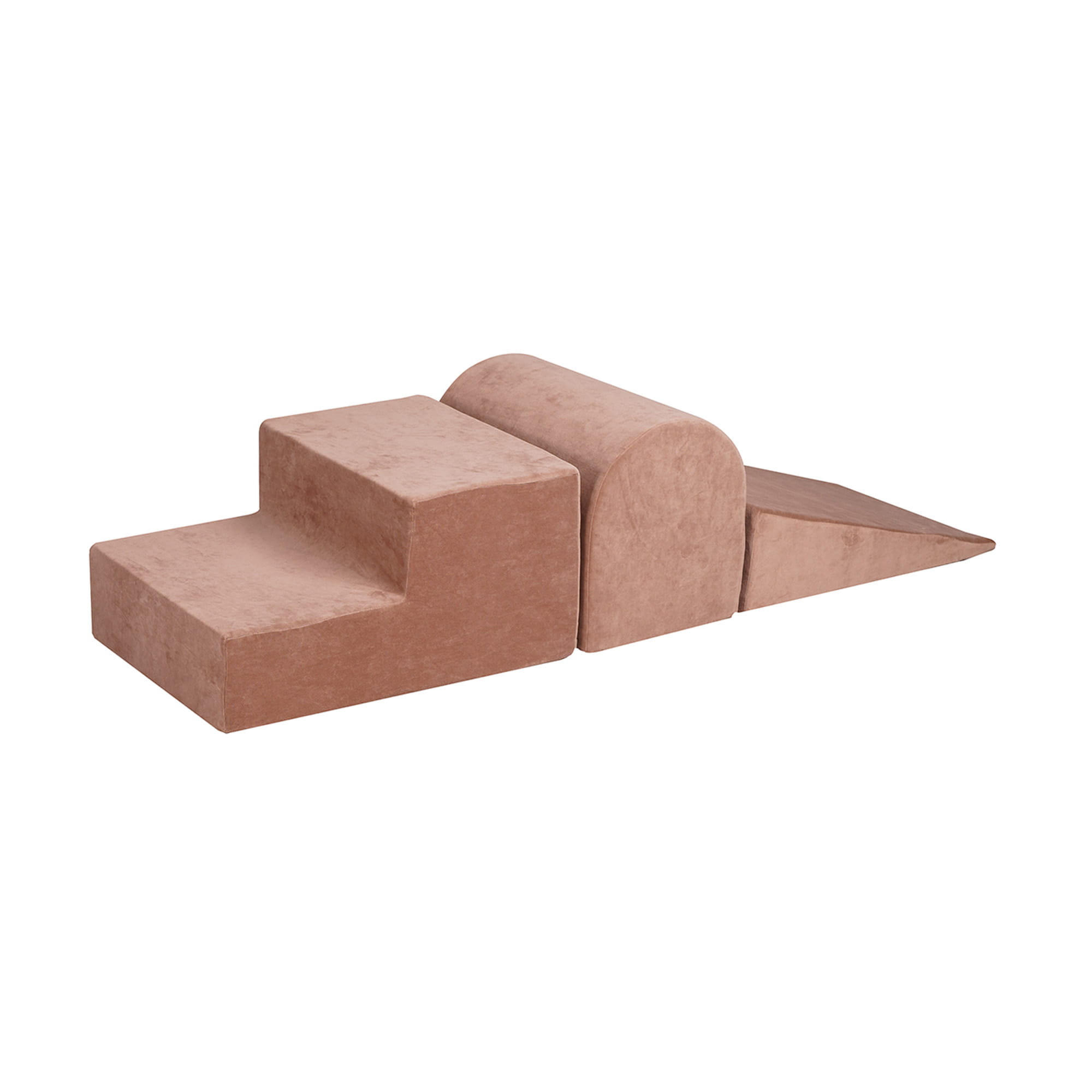 SCHAUMSTOFF-BAUSTEINE für Kinder, Samt, Beige - Beige, Textil (145/30/145cm) - MeowBaby