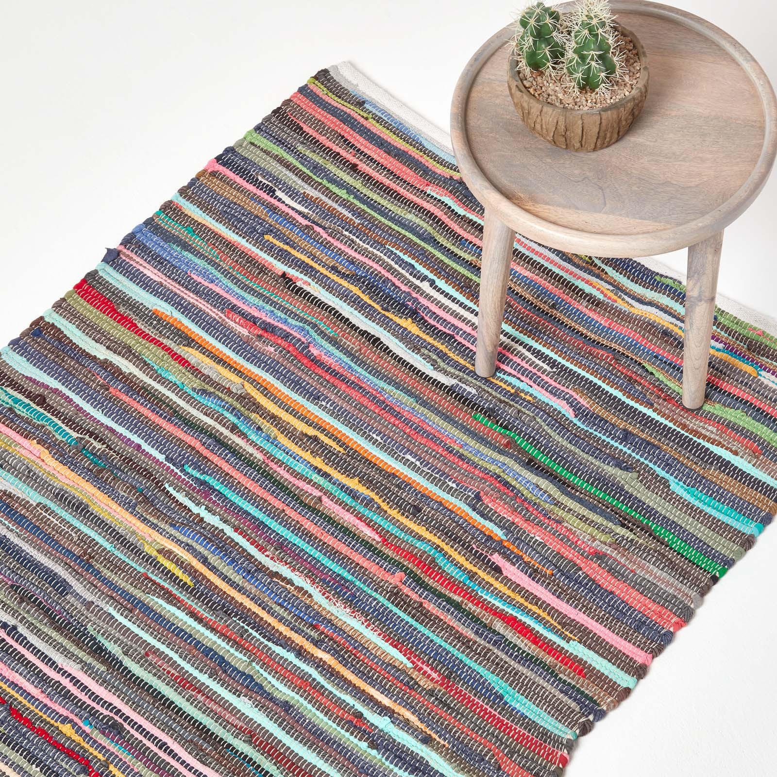 FLICKENTEPPICH bunt gestreift 150/240 cm - Multicolor, Textil (150/240cm) - Homescapes