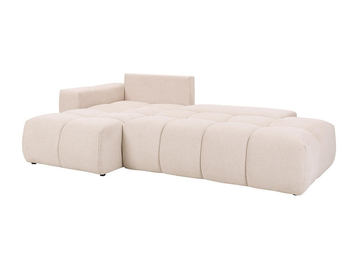 ECKSOFA mit Schlaffunktion - Ecke links - Stoff - Beige - TRIMALDI - Beige, Textil (294/182cm) - Vente-Unique