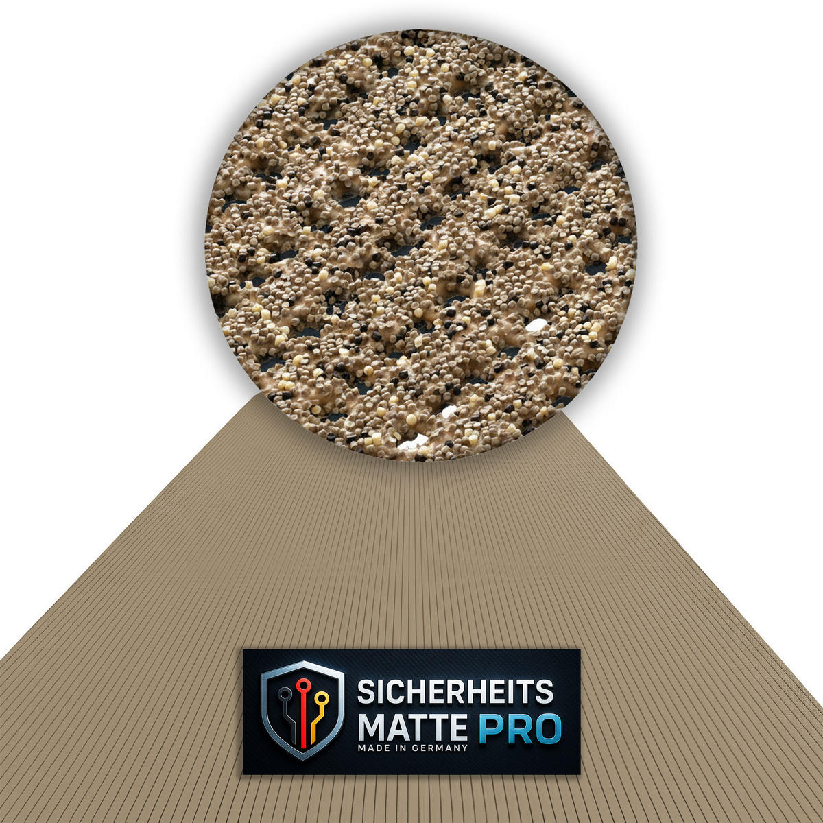 SICHERHEITSMATTE SafeStep PRO Beige 1,20 x 29,00 Meter - Beige, Kunststoff (120/2900cm) - Melius Vivere