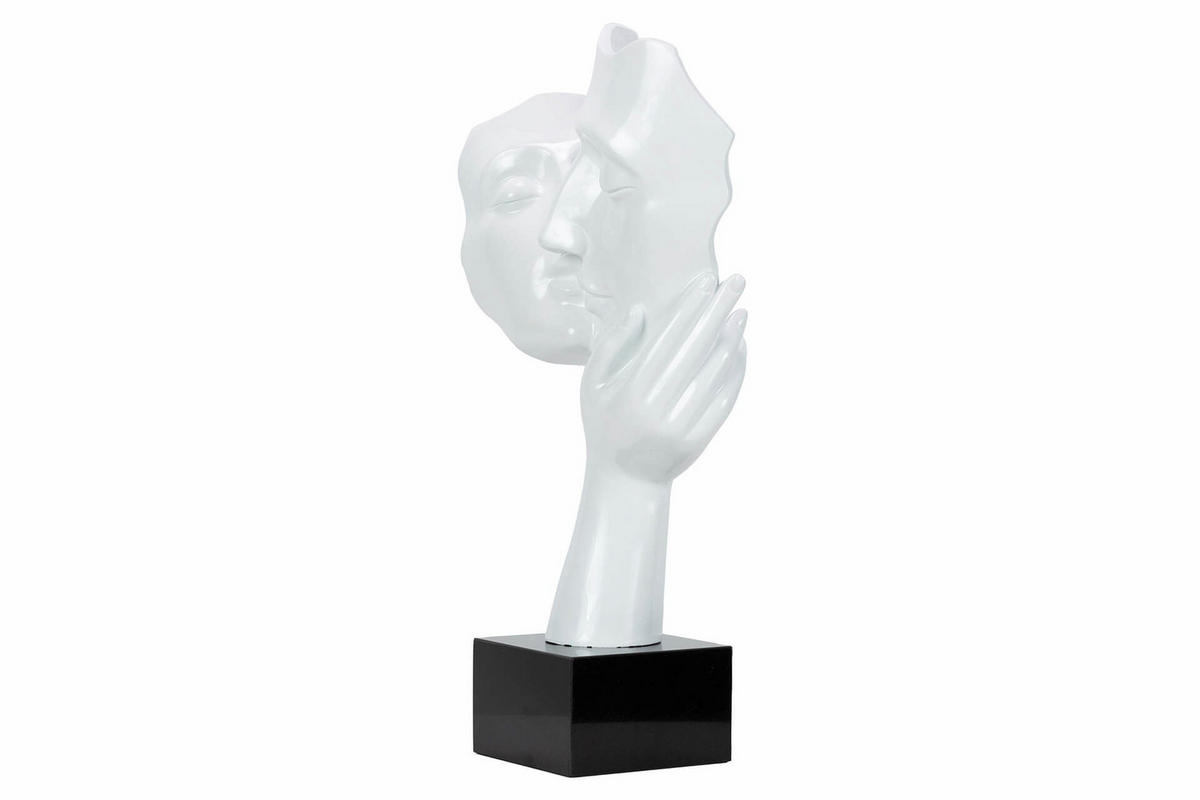 SKULPTUR Weiß 50/27 cm - Weiß, Stein (50/27/14cm) - KUNSTLOFT