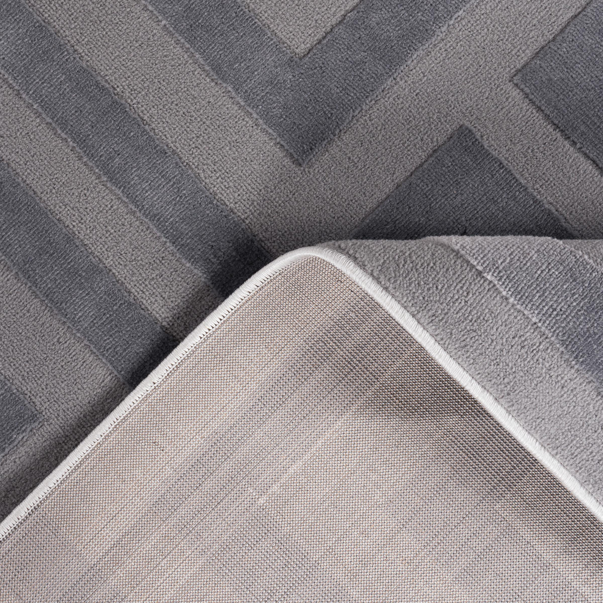 KURZFLORTEPPICH 80/150 cm Tinos 574 - Anthrazit, Textil (80/150cm) - Paco Home