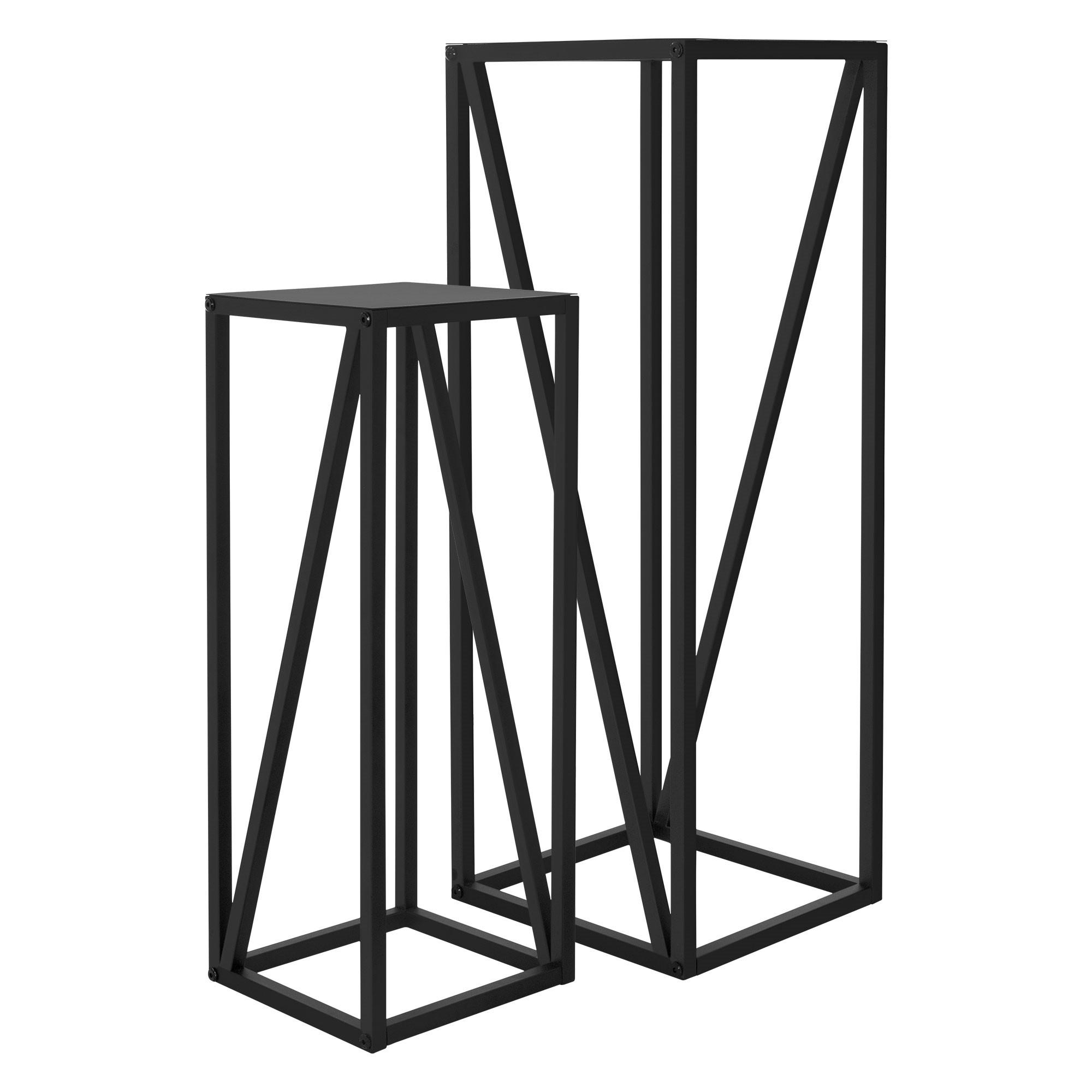 BLUMENSTÄNDER 2er Set - Goldfarben, Metall (26/26/73.5cm) - ML-DESIGN