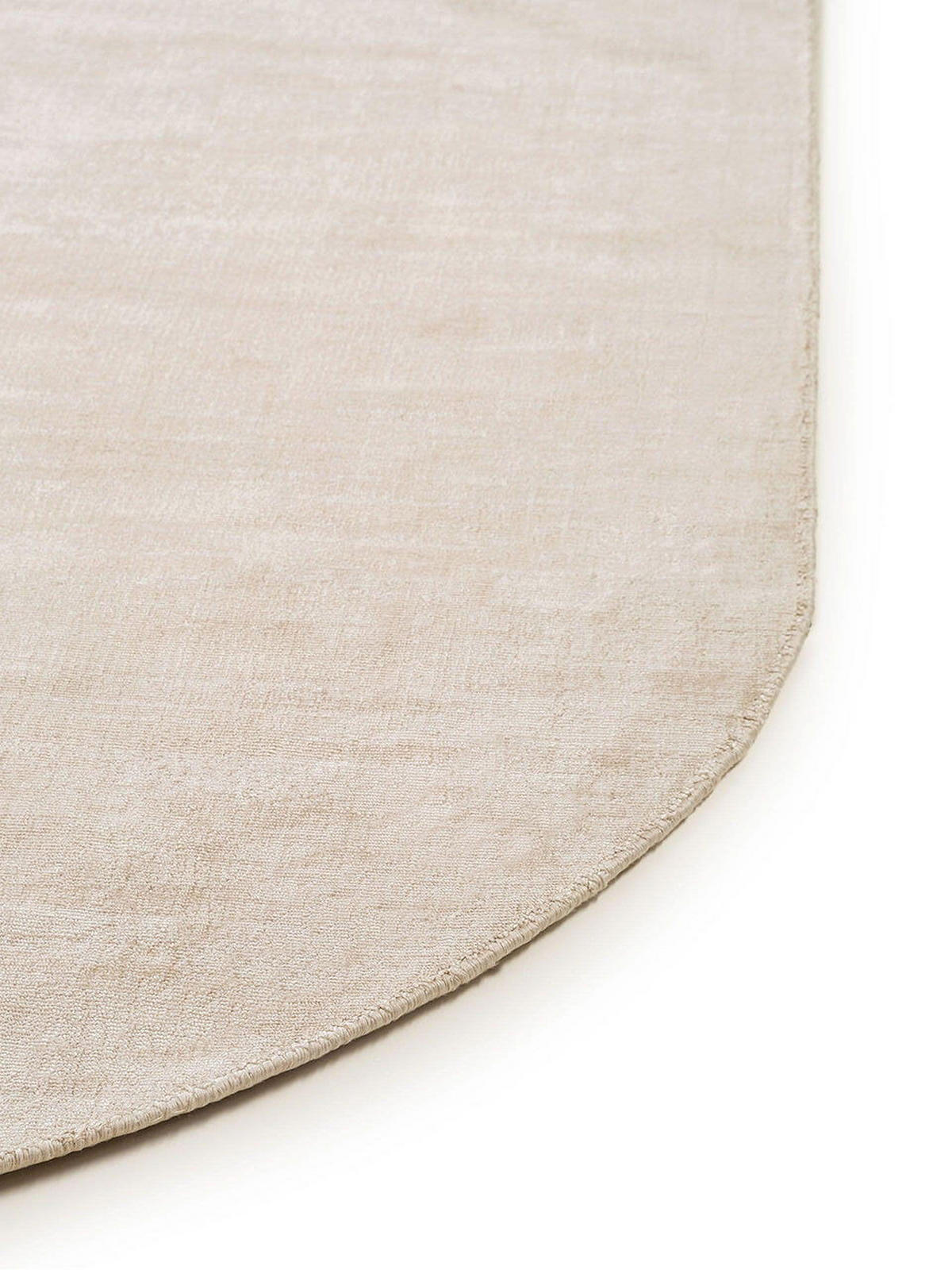 VISKOSETEPPICH OVAL Nova Cream 150x230 cm - Beige, Textil (150/1cm) - KUNSTLOFT