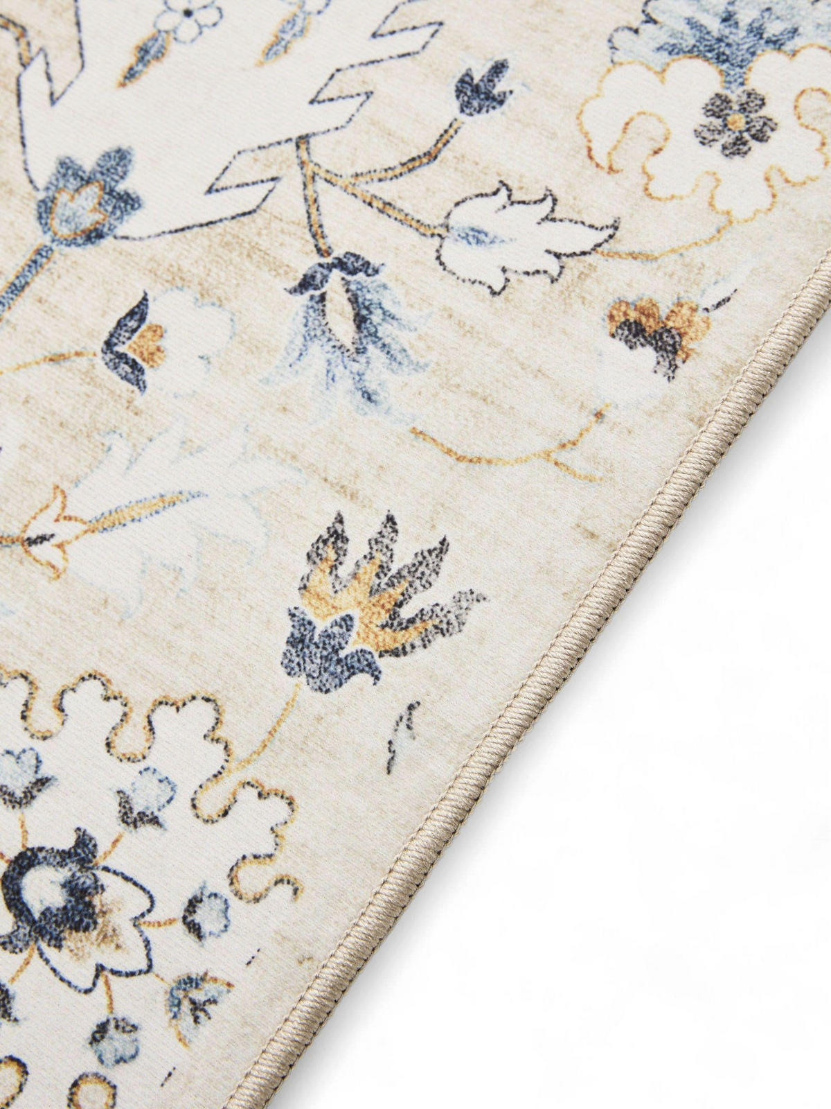VINTAGE-TEPPICH George waschbar 140x200 cm - Beige, Kunststoff (140/200cm) - benuta