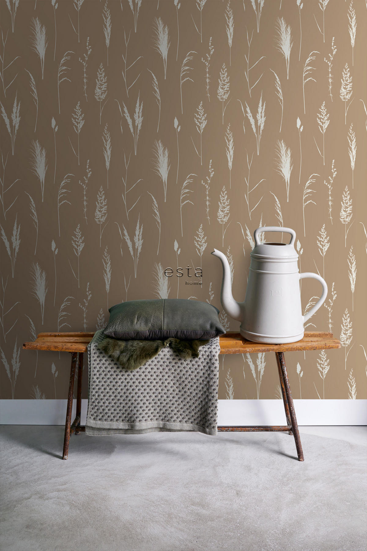 TAPETE Pampasgras 50 x 900 cm - Beige, Papier (50/900cm) - ESTAhome