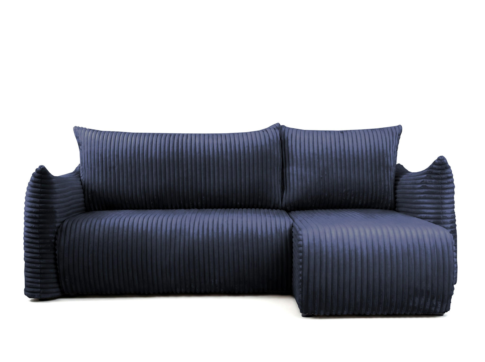 Fun Möbel Ecksofa Dunkelblau 226x154 cm