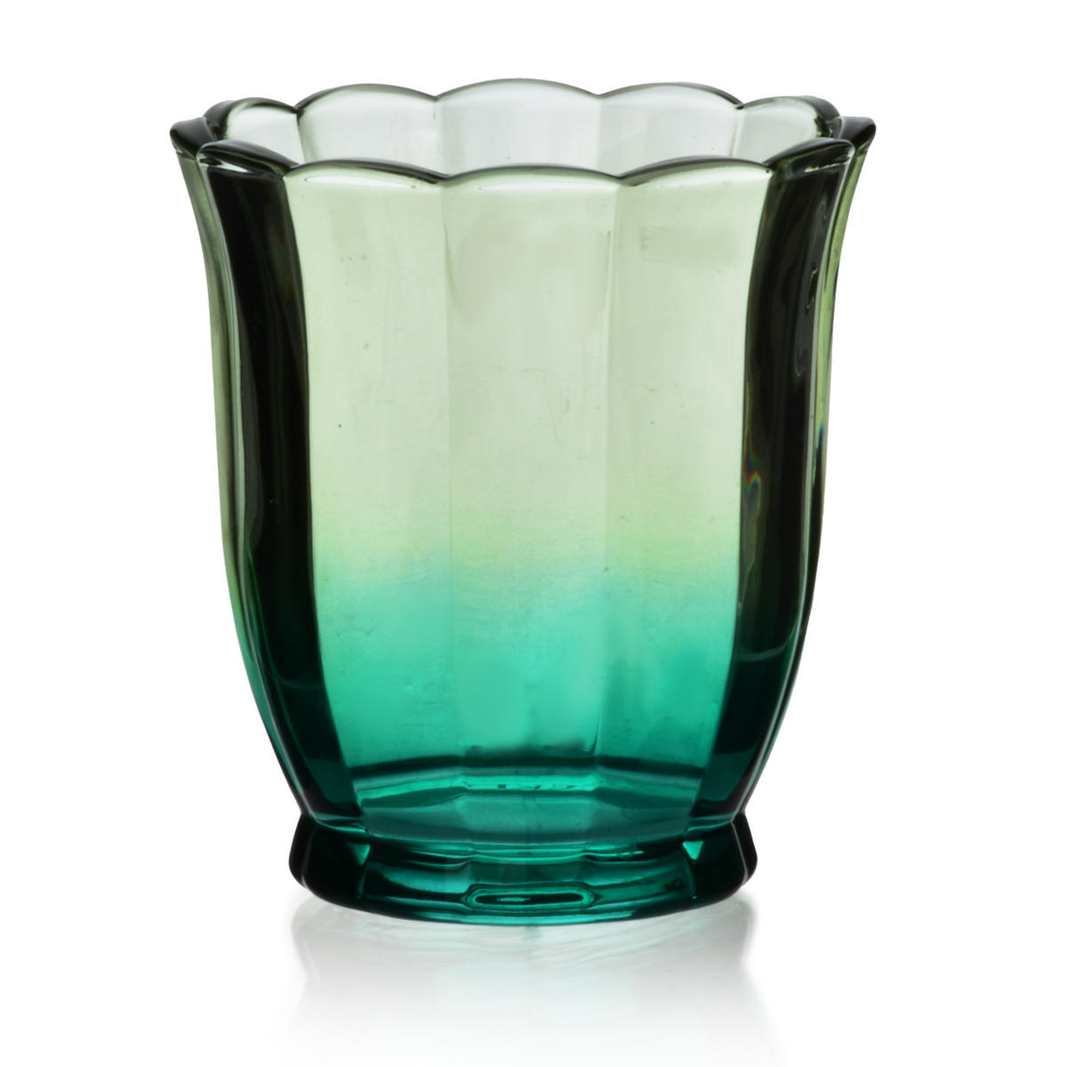 TRINKGLAS Vini Grün 9.5/6/10 cm Glas - Grün, Glas (0.3L) - Mondex