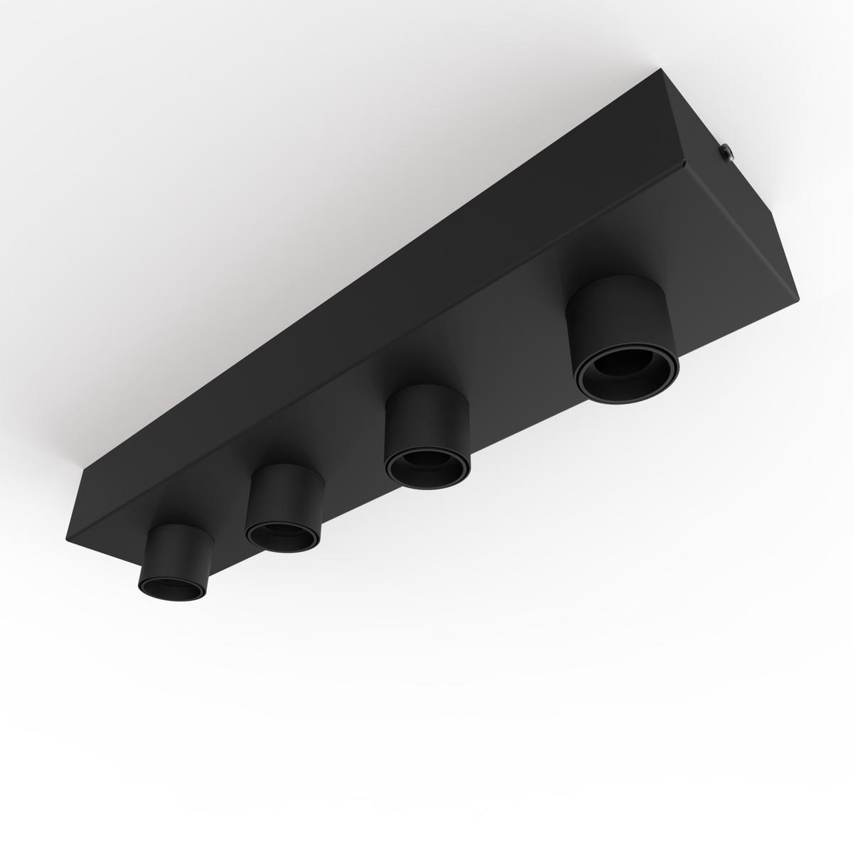 DECKENLEUCHTE - Schwarz, Metall (10/45/7.5cm) - Lumicom