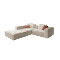 ECKSOFA CARMO Weiß Flachgewebe - Schwarz/Weiß, Kunststoff/Textil (306/191cm) - KAWOLA