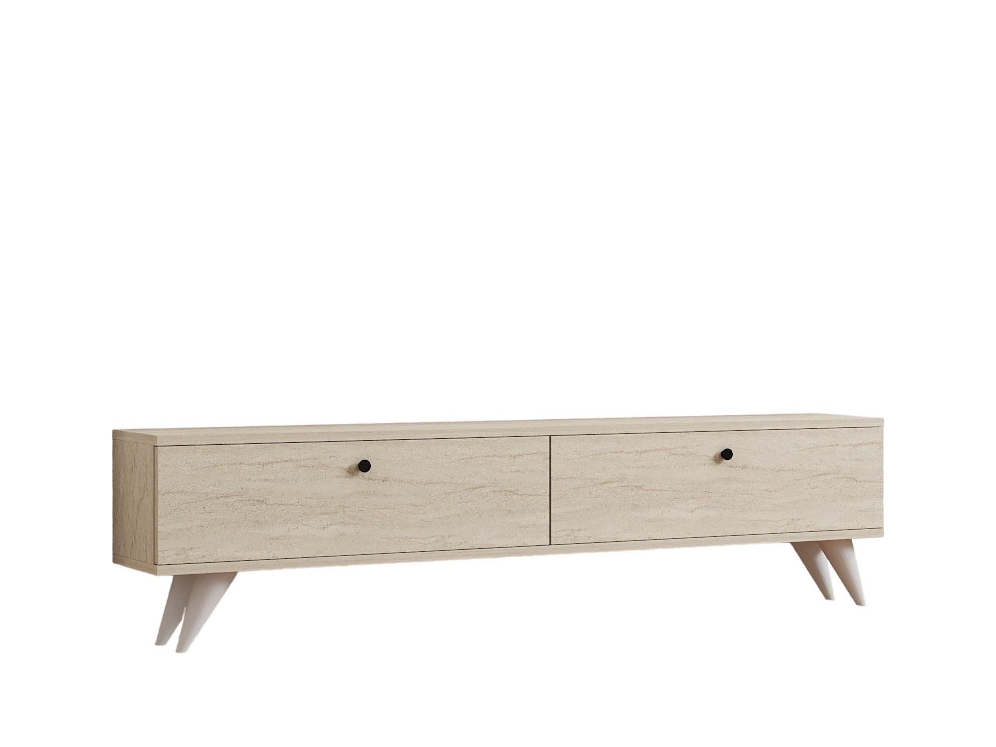 TV-MÖBEL parlak beige - Beige, Holz (25/40/160cm) - Habitat Garten