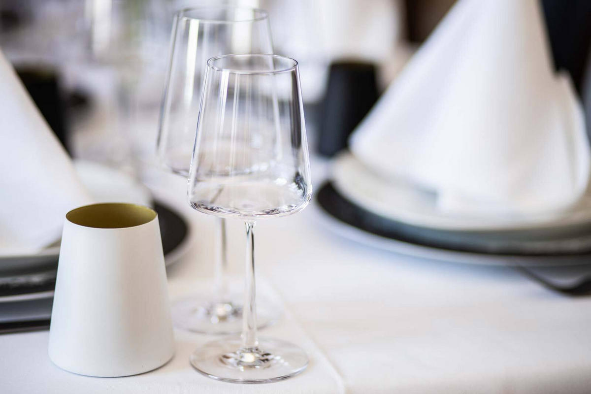 BECHER Power Weiß-Bronze 380 ml 6er Set - Weiß/Bronzefarben, Glas (0.38L) - Stölzle Lausitz