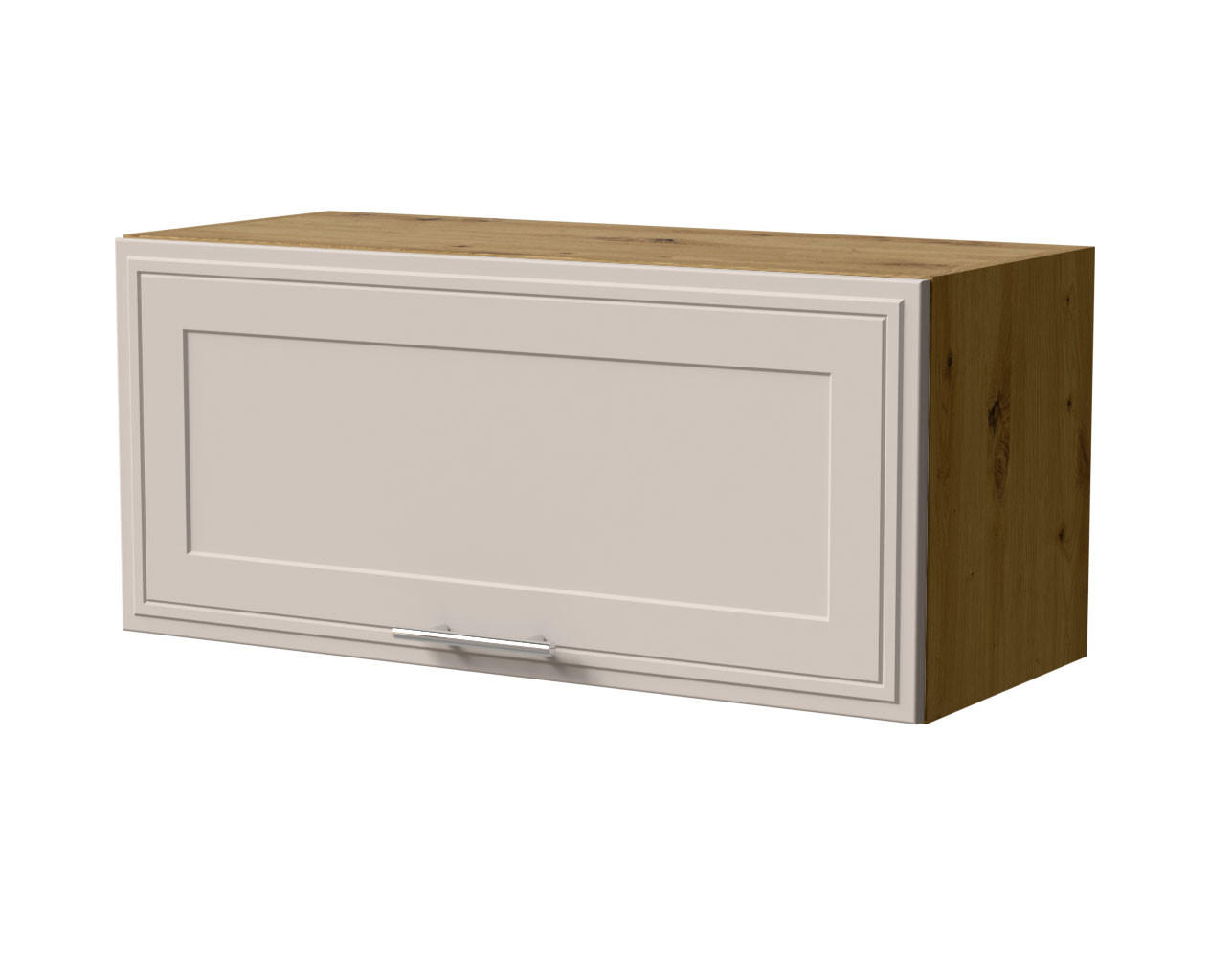 KLAPPHÄNGESCHRANK Salo W4B/80 Eiche Artisan / Kaschmir Matt 80 / 32,5 / 36cm - mit Blum Aventos Klappenbeschlag - Kaschmir/Eiche Artisan, Holz/Holzwerkstoff (80/36/32.5cm) - Feldmann-Wohnen