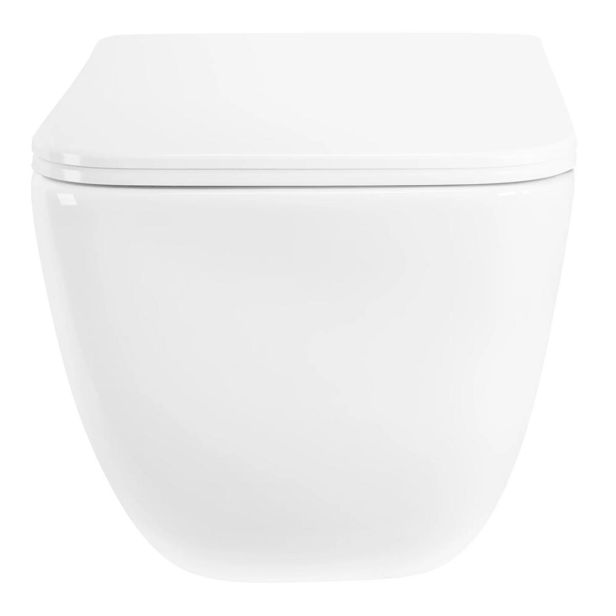WC Schüssel Randlos Rea Dexter Tornado - Weiß, Keramik (36.5/35/51.5cm) - REA