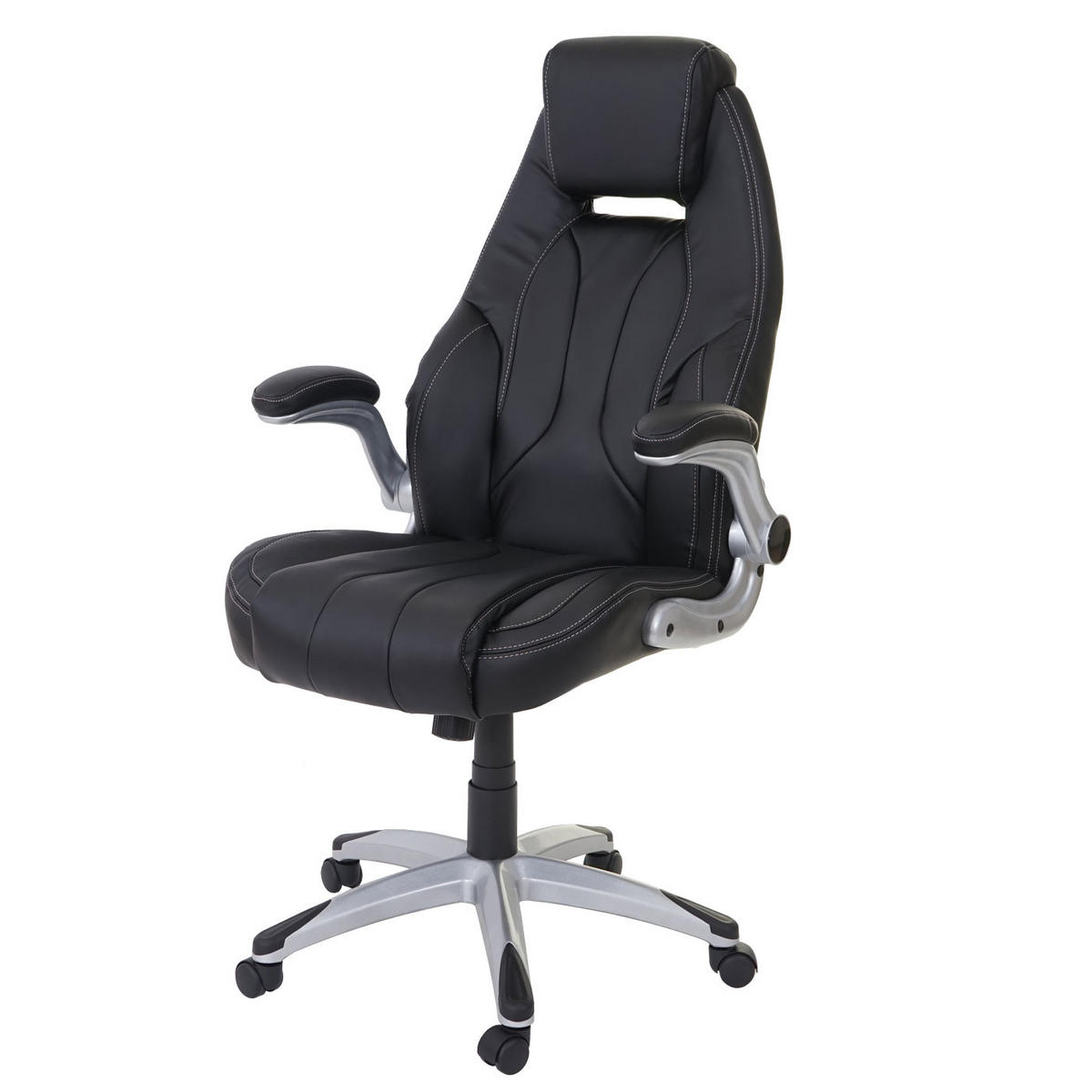 BÜROSTUHL Schwarz - Schwarz, Textil (68/128/80cm) - MCW