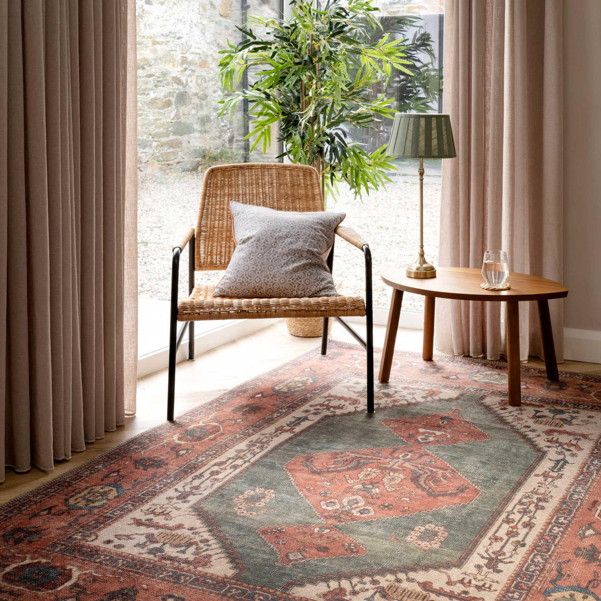 FLACHWEBETEPPICH Faro Terra - Orange, Textil (60/110cm) - Kukoon Rugs