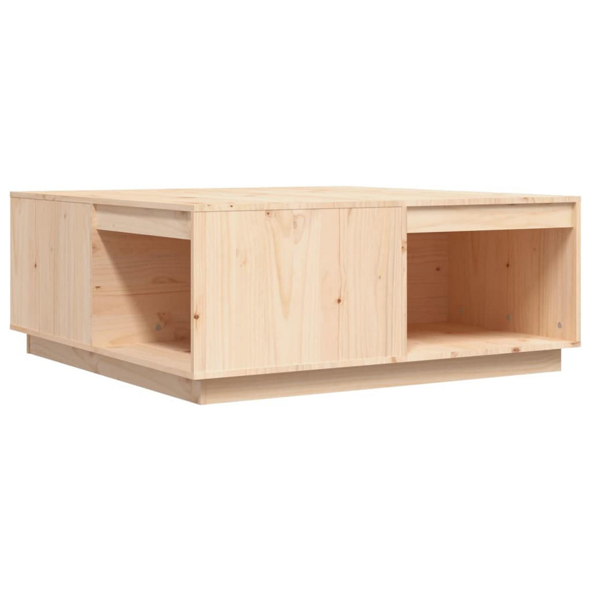 COUCHTISCH 100x101x40,5 cm Massivholz Kiefer - Braun, Holz (100/101/40.5cm) - furnicato