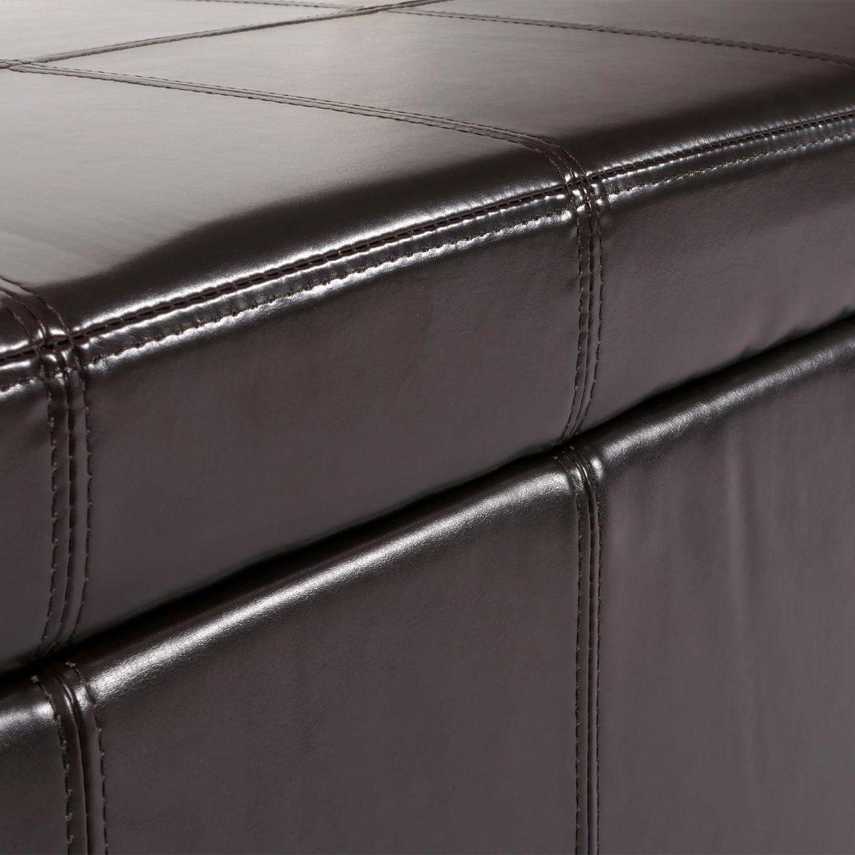 AUFBEWAHRUNGS-TRUHE Braun - Braun, Leder (112/45/45cm) - MCW