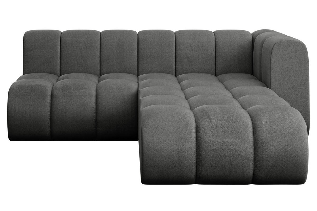 ECKSOFA modulares Sofa Darnel-L1 - 205x177x70 cm Dunkelgrau - Dunkelgrau, Holzwerkstoff/Textil (205/177cm) - ALTDECOR