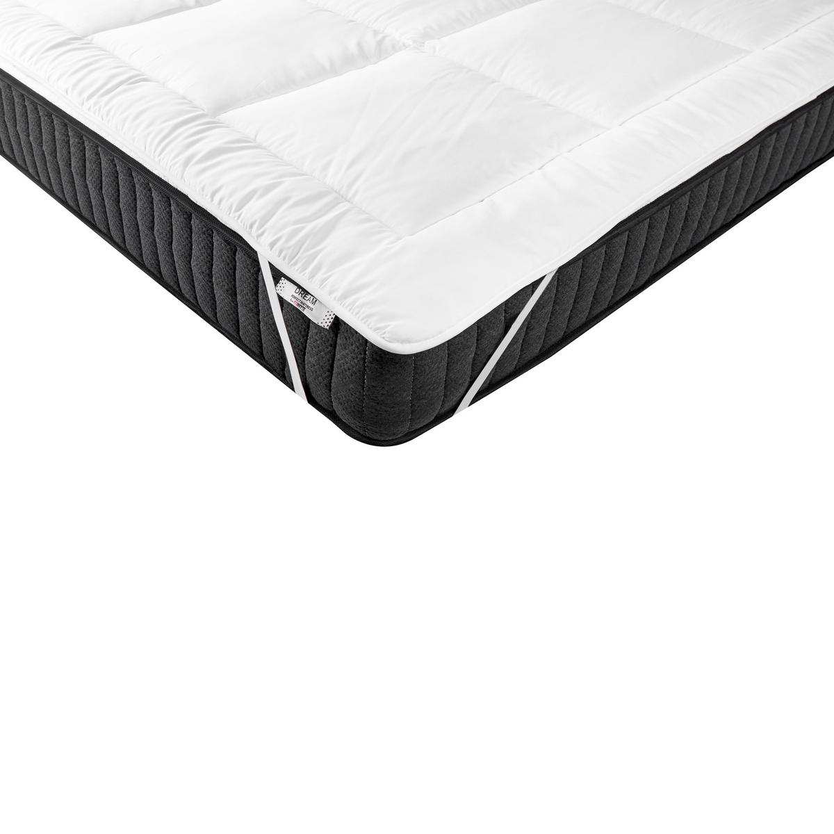 MATRATZENTOPPER 180/200 cm Aizkorri - Weiß, Textil (180/200cm) - Beliani