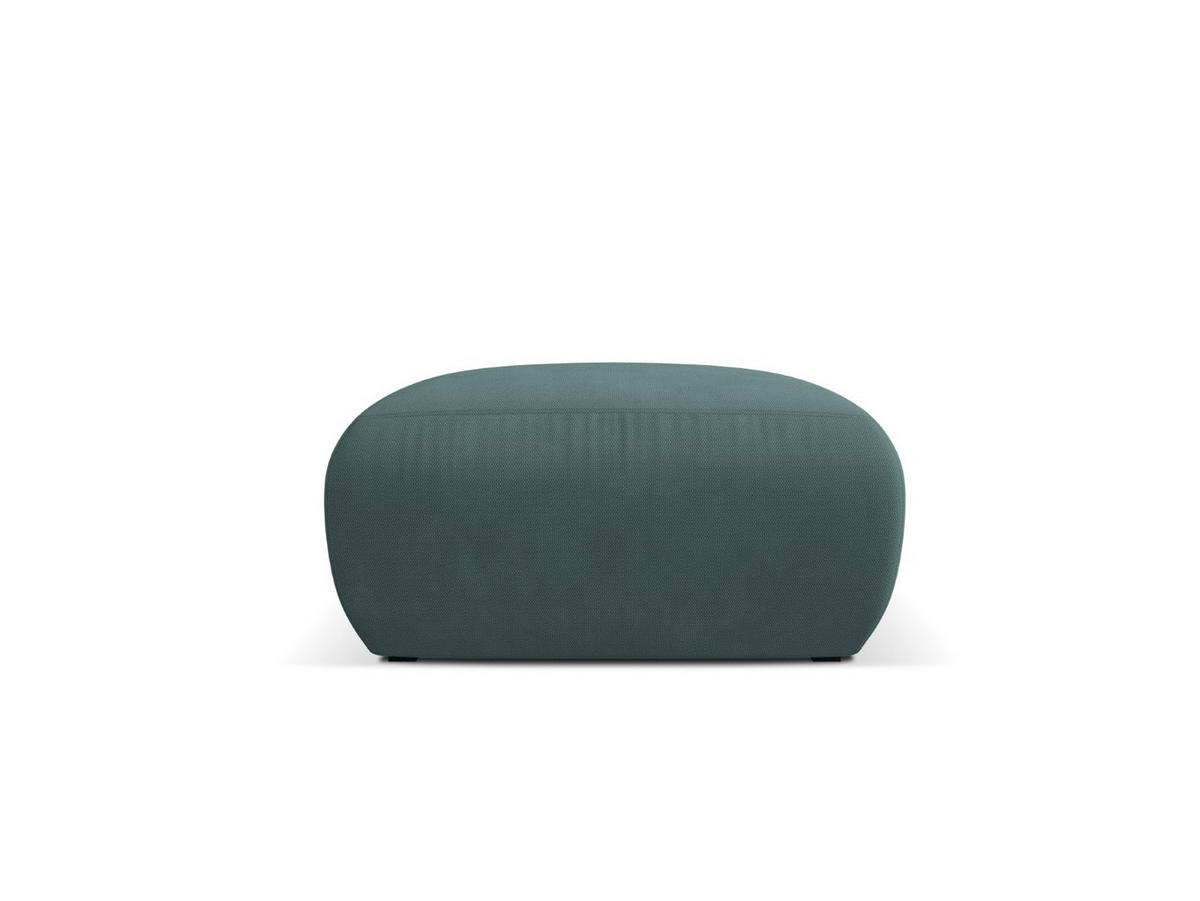 POUF Molino aus strukturiertem Stoff meergrün - Smaragdgrün, Textil (75/36/75cm) - Micadoni