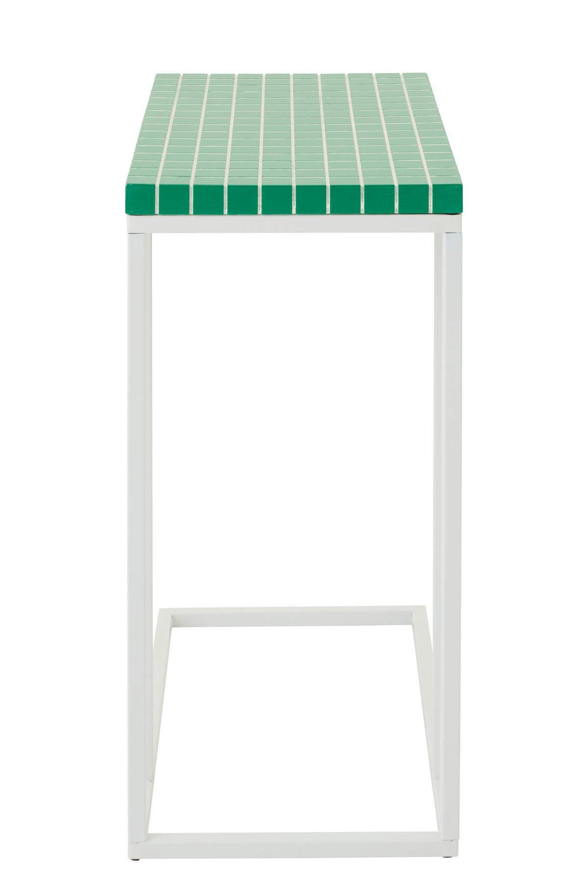 BEISTELLTISCH RECHTECKIG Grün - Grün, Metall (47.5/29.5/60.5cm) - J-Line
