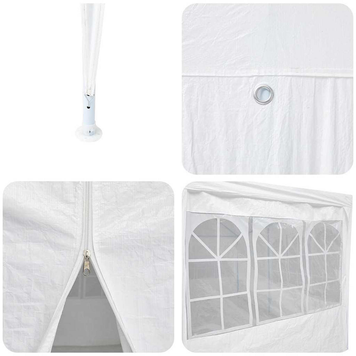 PARTY-ZELT Weiss 800/400/266 Cm Polyethylen - Weiß, Kunststoff (400/266/800cm) - vidaXL