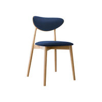 WOHNZIMMER STUHL KT65/C, Holzfarbe: Buche - Blau/Buchefarben, Holz/Textil (48/80/49cm) - MIRJAN24