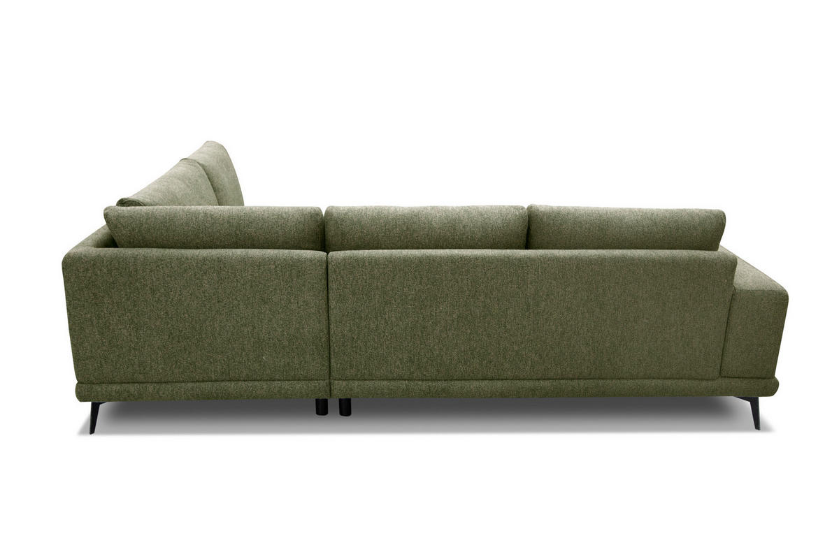 ECKSOFA MEDIOLANE 5-Sitzer, olivgrün - Olivgrün, Holzwerkstoff/Textil (282/219cm) - Courtois Laville