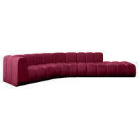 ECKSOFA modulares Sofa Tilmo-L1 - 399x194x70 cm Bordeauxrot - Bordeaux, Holzwerkstoff/Textil (399/194cm) - ALTDECOR