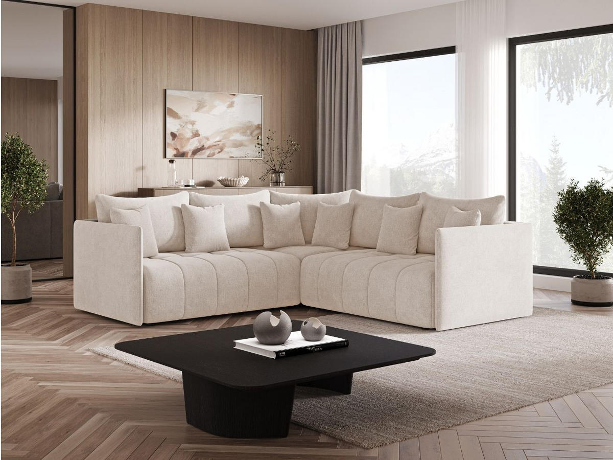 ECKSOFA Ardi Beige - Beige, Holz/Textil (231/231cm) - Graingold