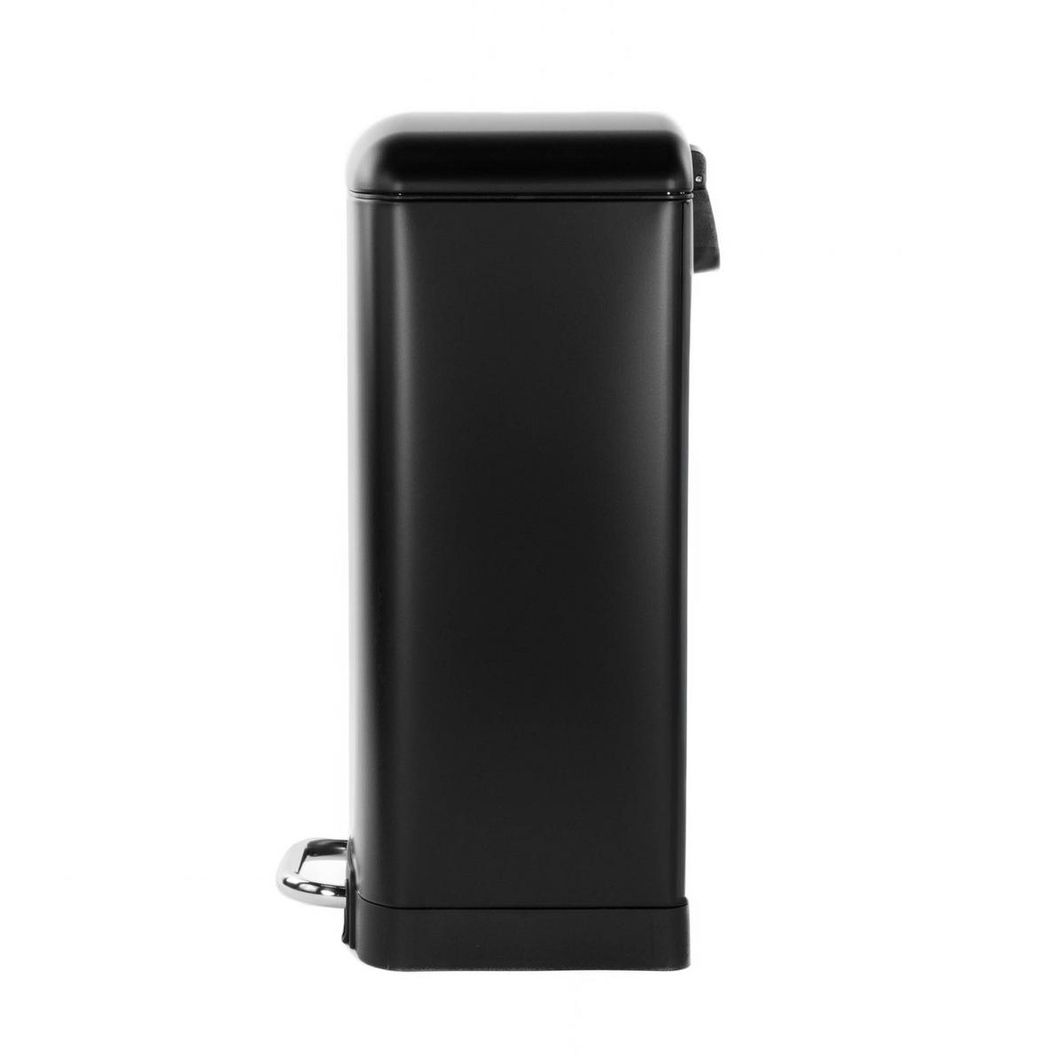 MÜLLEIMER mit Pedal Ariane 20 l 30/29,5/53,3 cm - Schwarz, Metall (29.5/53.3/30cm) - 5five Simply Smart