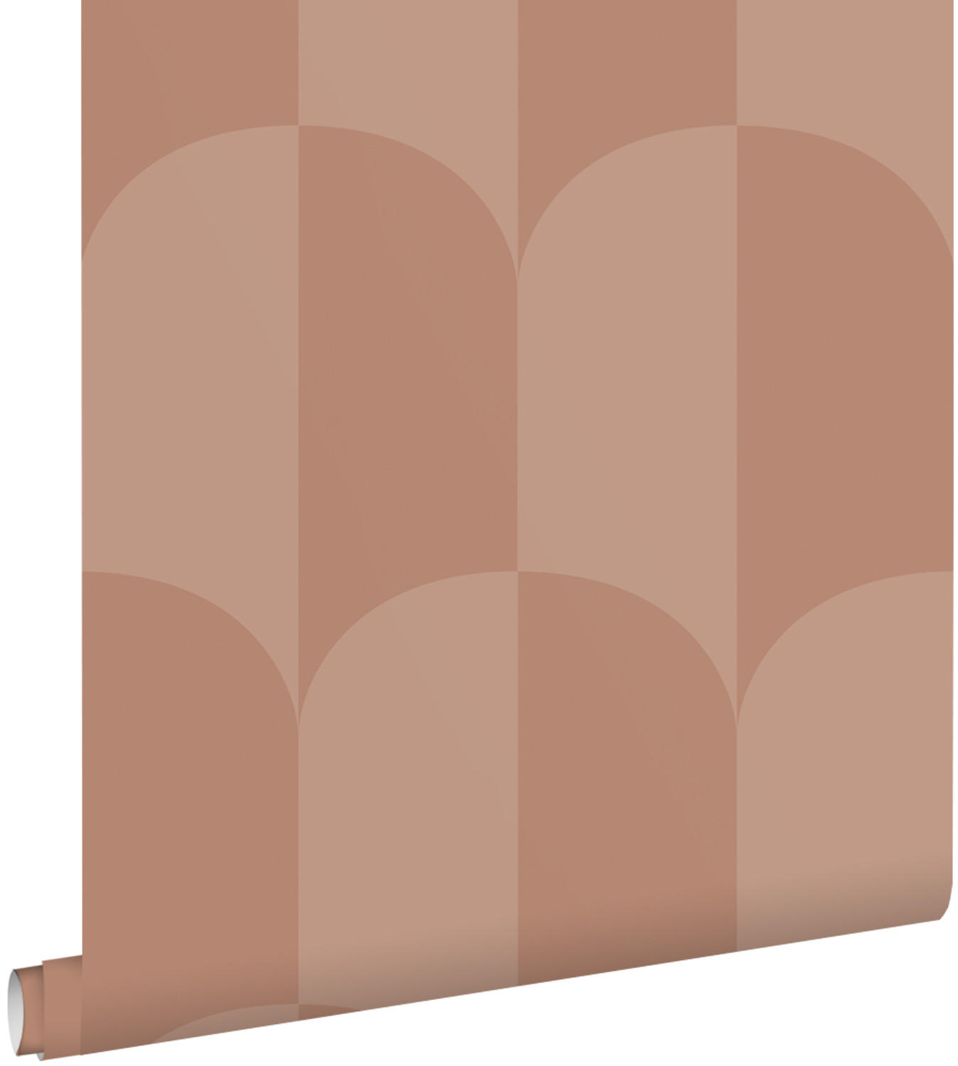 TAPETE Art Decó Muster 53 cm x 10.05 m - Terracotta, Papier (53/1000cm) - ESTAhome