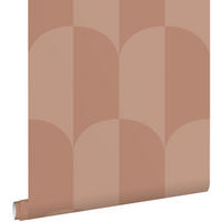 TAPETE Art Decó Muster 53 cm x 10.05 m - Terracotta, Papier (53/1000cm) - ESTAhome