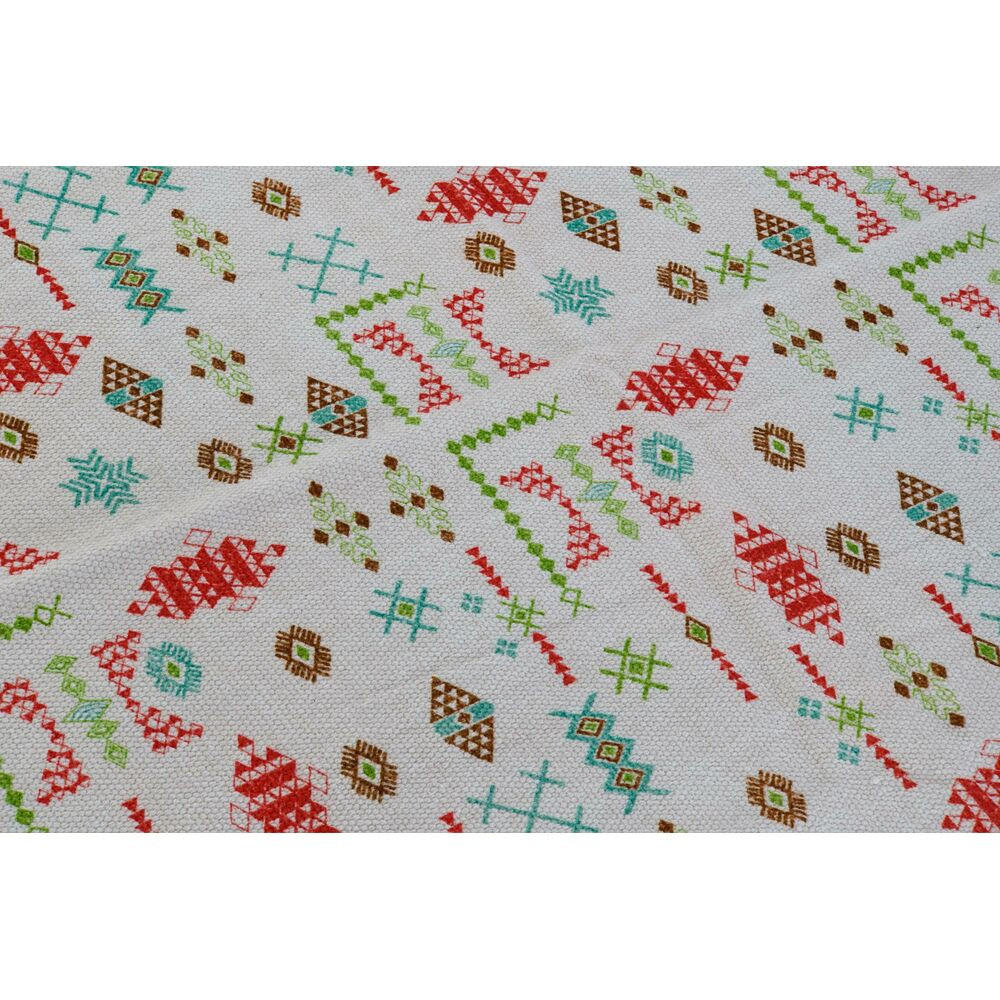 TEPPICH Weiß Ikat (160 x 230 x 0,4 cm) (2 Stück) - Weiß, Textil (160/230cm) - DKD Home Decor