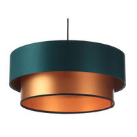 HÄNGELEUCHTE Grün 60/20 cm - Grün/Kupferfarben, Kunststoff (60/1/20cm) - ONZENO