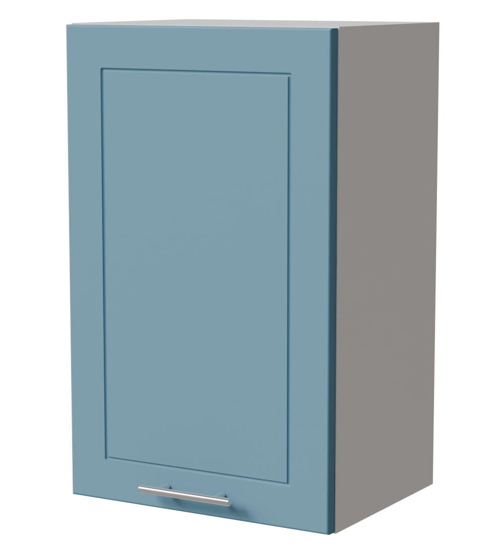 Feldmann-Wohnen Hängeschrank Blau, Weiß 45x72x32.5 cm