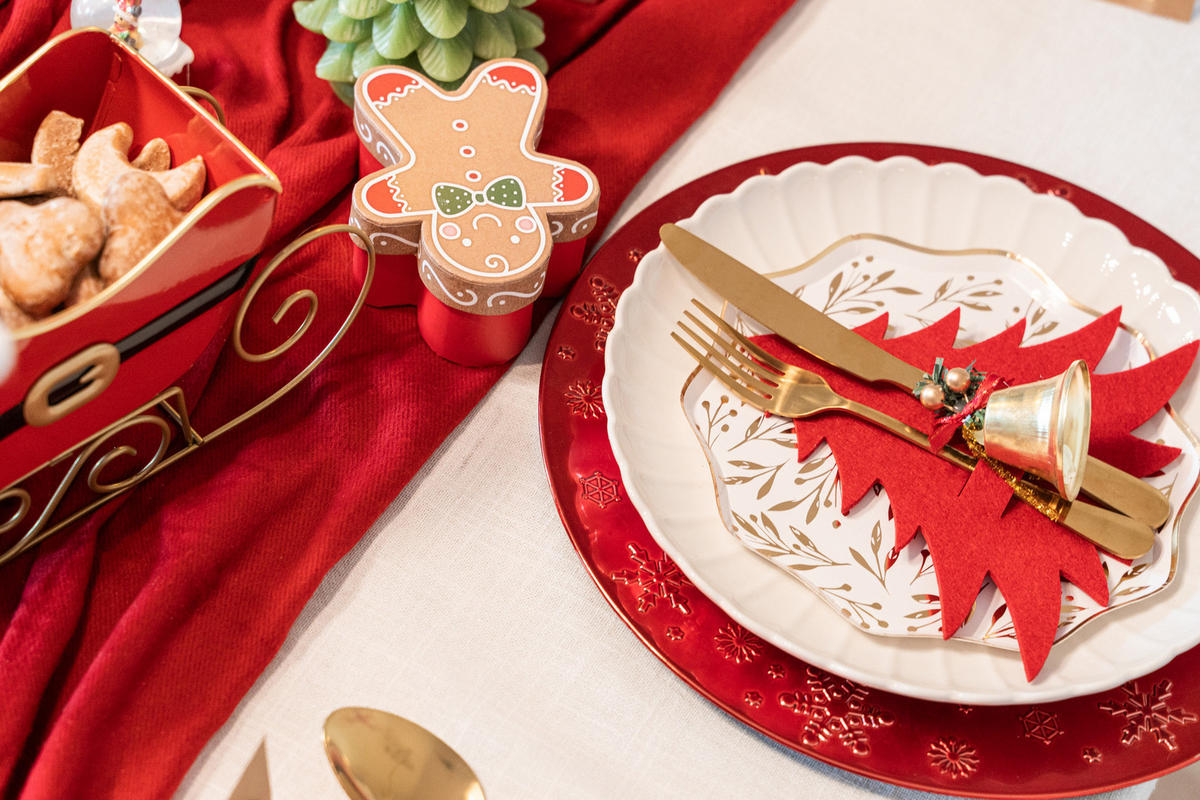 UNTERTELLER Weihnachten Ø 33 cm - Rot, Kunststoff (33cm) - Atmosphera Createur d´interieur