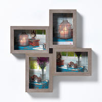 BILDERRAHMEN Rustic Galerier., 4 x 10x15 cm, grau - Grau, Holzwerkstoff (36/36/4.5cm) - EMIX24