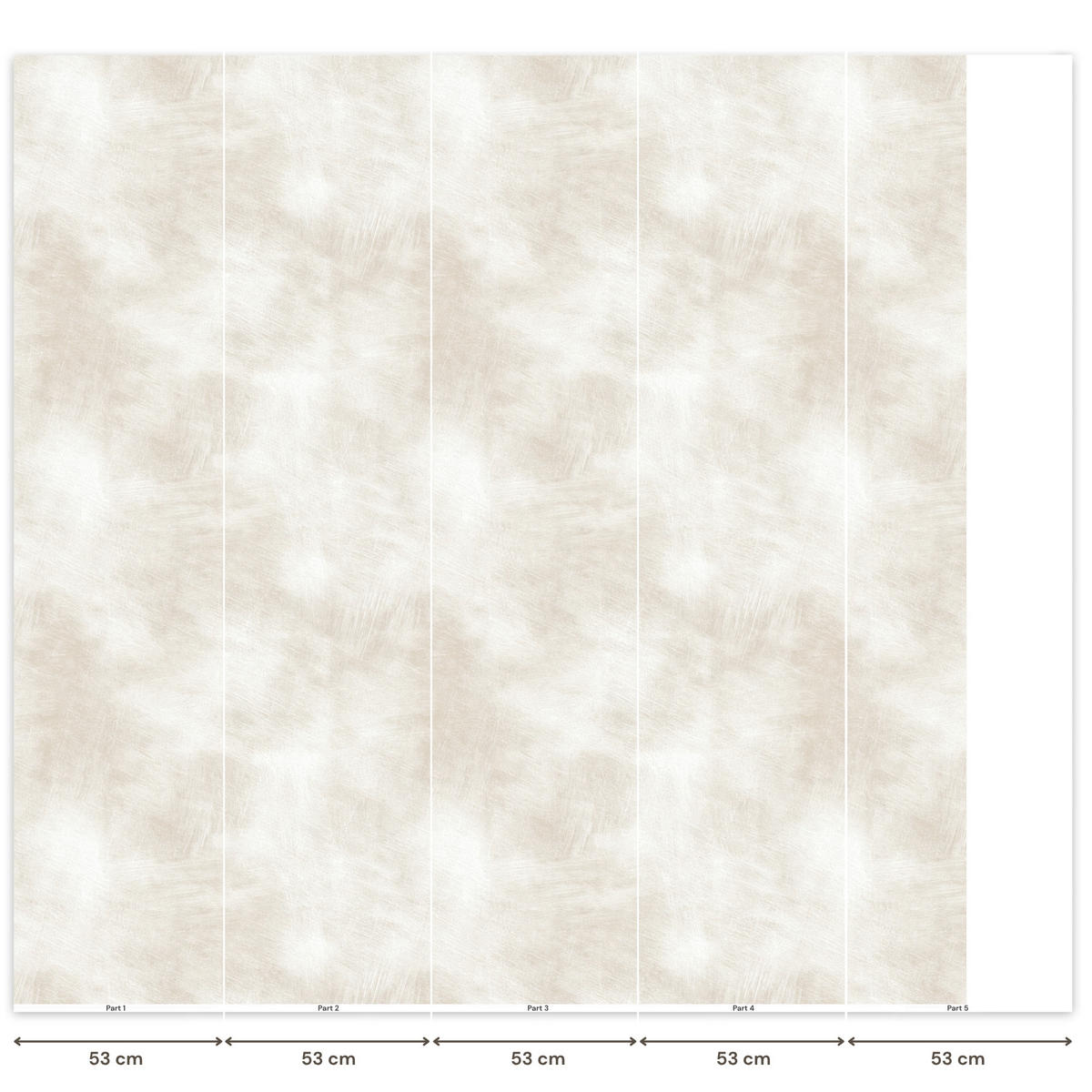 TAPETE - Dezent - Textur - Beige - 240x220 cm - Creme, Papier (240/220cm) - OnlyWow